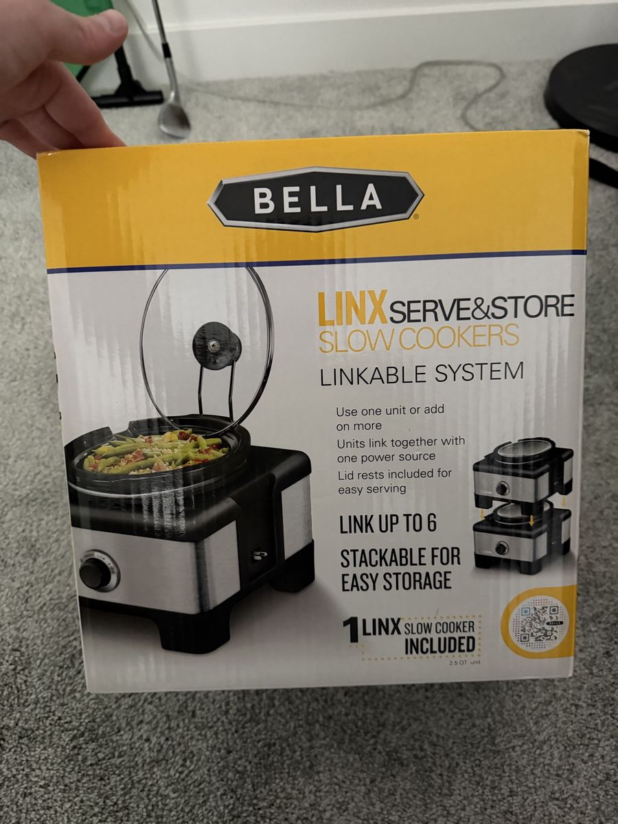Bella Linx Serve & Store 2.5 QT Linkable & Stackable Slow Cooker System