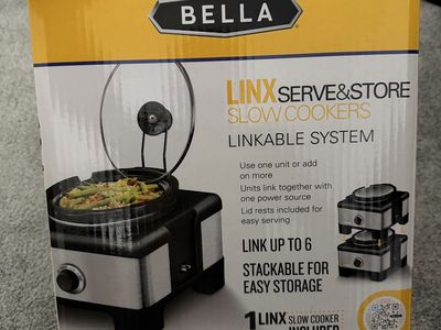 Bella Linx Serve & Store 2.5 QT Linkable & Stackable Slow Cooker System