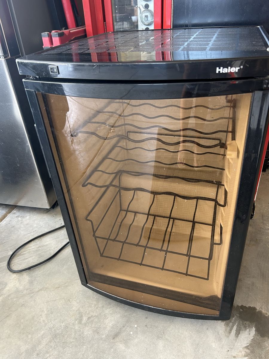 Haier Glass Door Mini Wine Refrigerator Cooler - Black