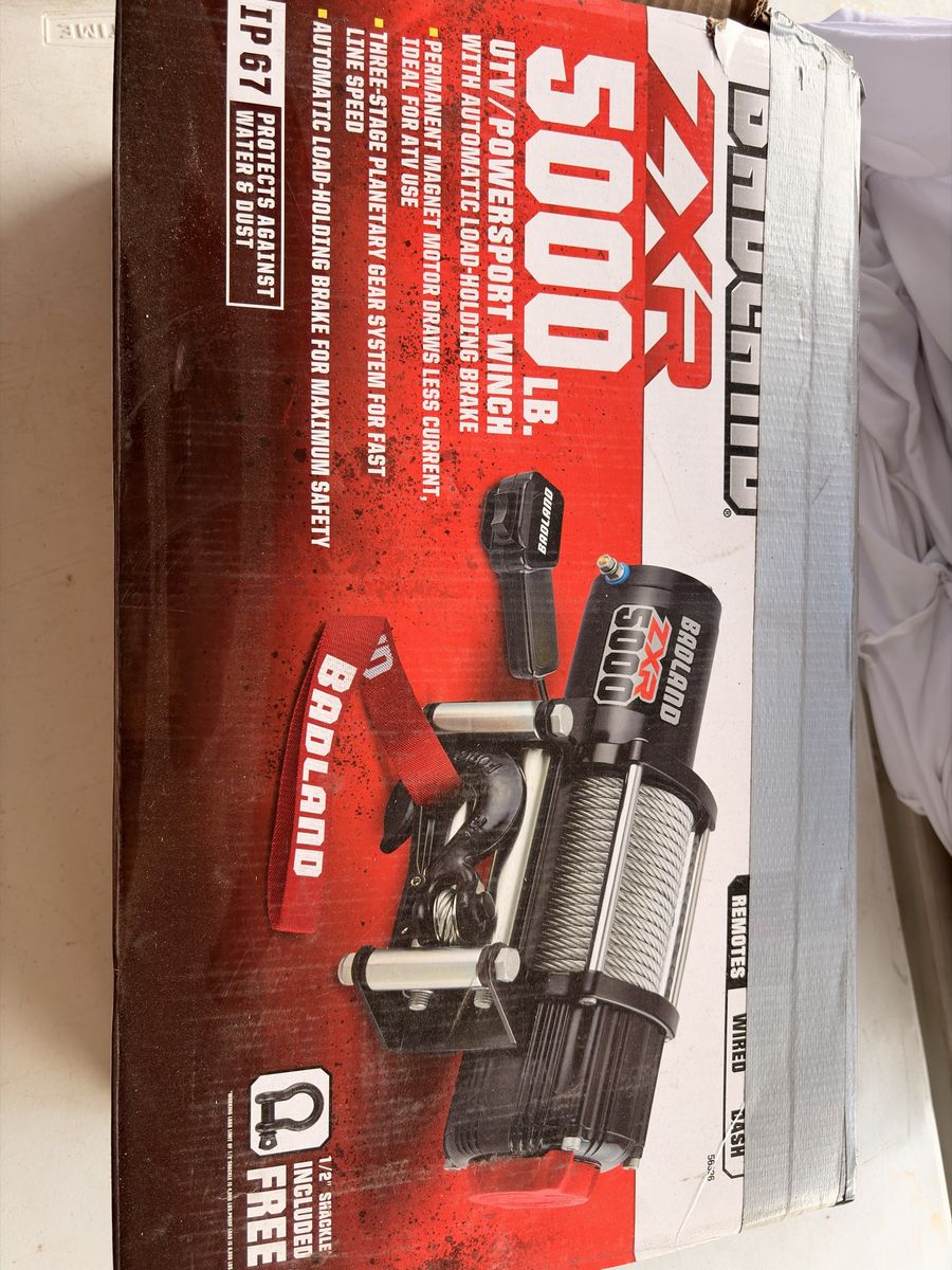 New Badland ZXR 5000 lb. UTV/Powersport Winch - Item 56326