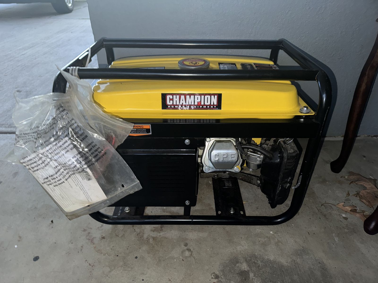 Champion 3500-4000 Eatts Portable Gas Generator