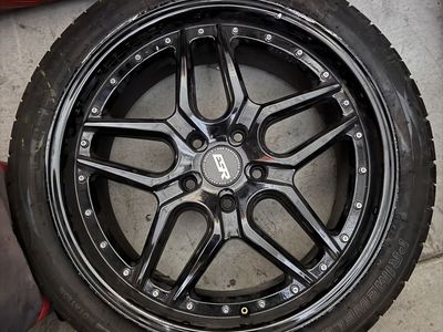 ESR Performance Gloss Black Aftermarket Wheels with Primewell Tires