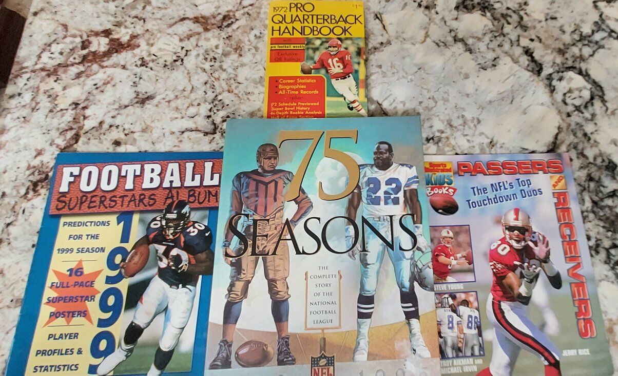 NFL Football Coffee Table Book & 3- Others