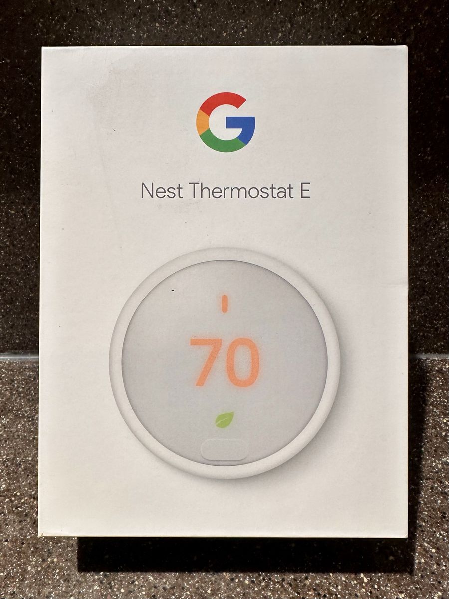 Google Nest Thermostat E (T4000ES, A0063) Programmable Smart WiFi, NEW & SEALED