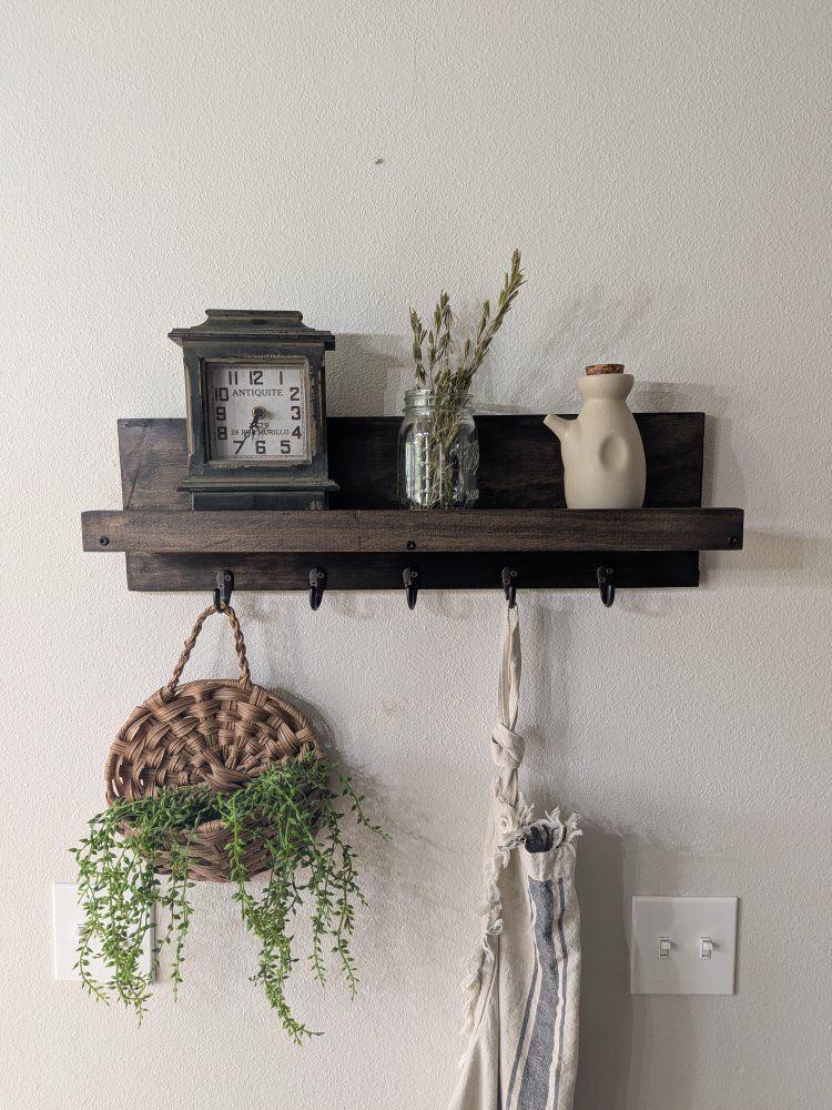 Rustic Entryway Shelf