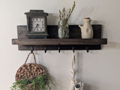 Rustic Entryway Shelf