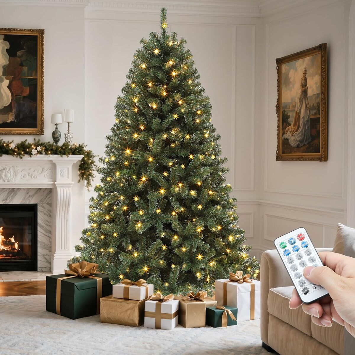 Christmas Tree with Remote Control, 6ft