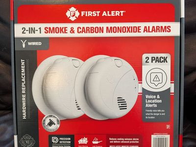 Wired Smoke and Carbon Monoxide Alarm - ONE ONLY