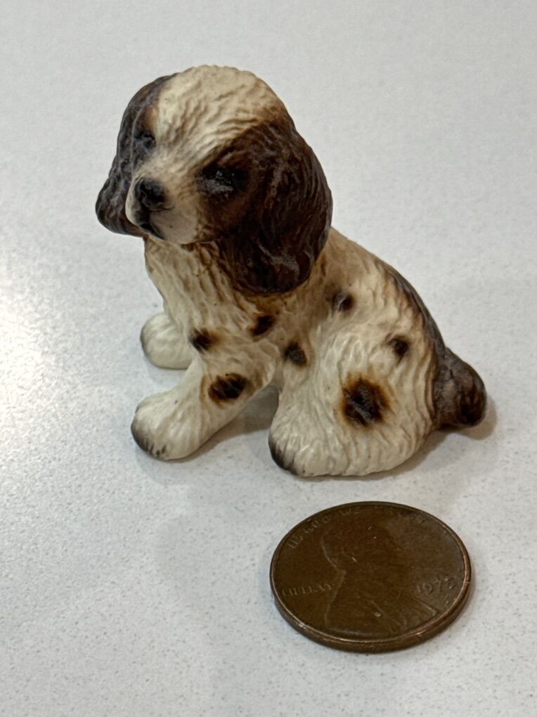 Vintage Small Cute Cocker Spaniel Dog Figurine $5