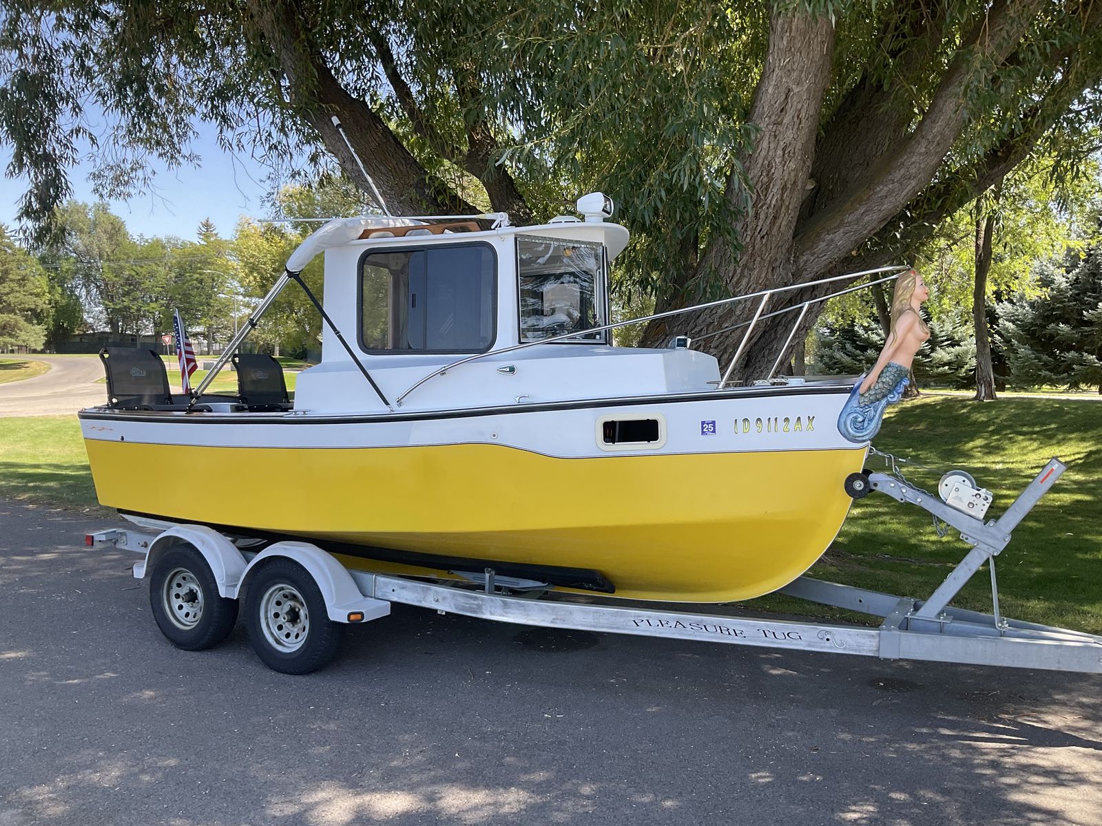 17’ DEVLIN DESIGN DIPPER-HONDA 15HP 4 STROKE-SOLAR-EZ LOADER TRAILER