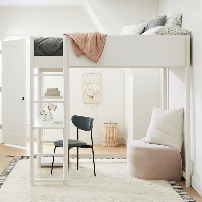 West Elm Loft Bed (Full) w/ Desk & Shelving (Retail $1500)