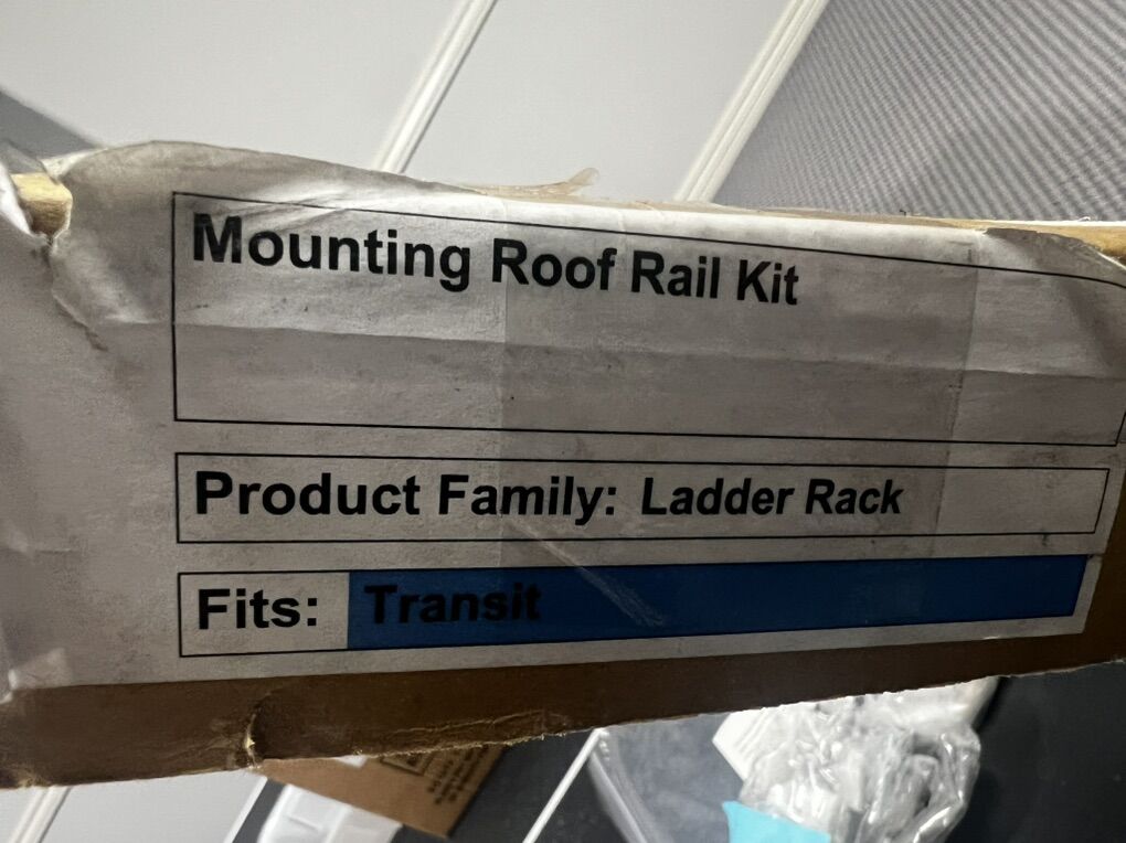 Ford Transit Mounting Roof Rail Kit
