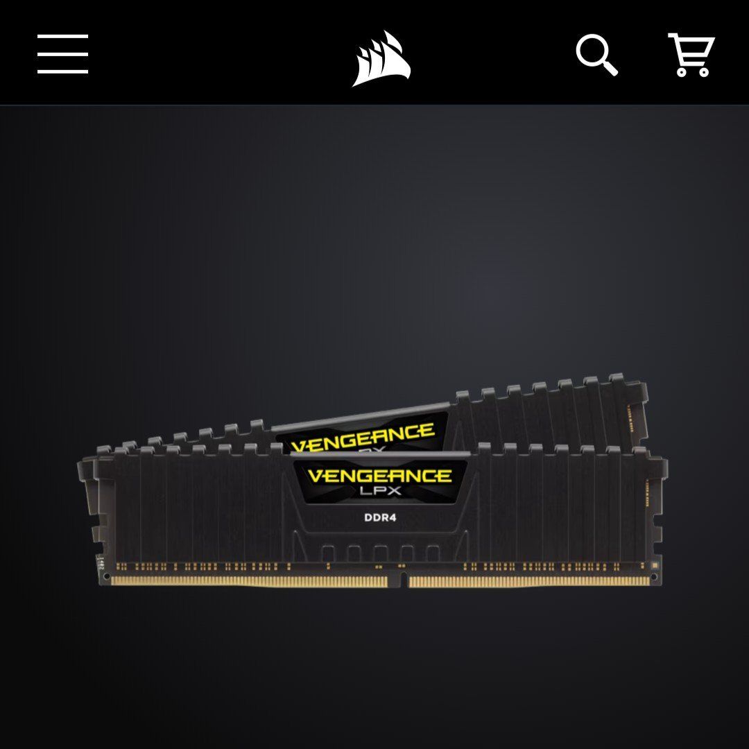 Corsair VENGEANCE® LPX 16GB (2 x 8GB) DDR4 DRAM