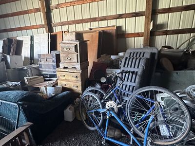 Tons of Stuff. Bikes, Firewood, furniture and more