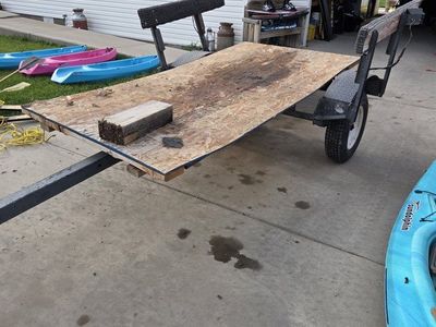 Used Utility Trailer for Kayaks/Small Boats - Needs New Wood Decking