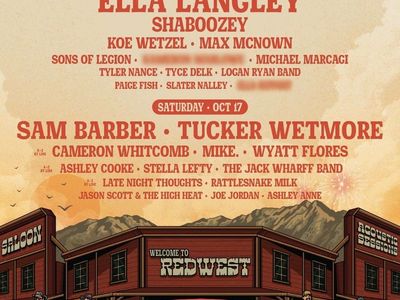 REDWEST Festival 10/16-10/17 2 Tix available Ella Langley, Shaboozey, Cameron Whitcomb, and more
