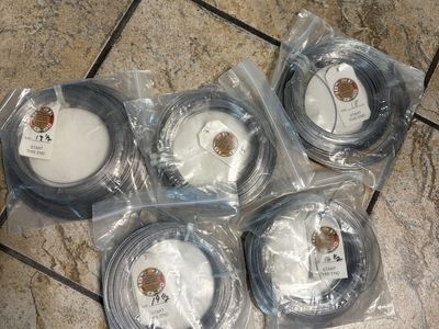 Mapes International Gold Series Piano Wire Coils Lot of 5 Assorted Sizes