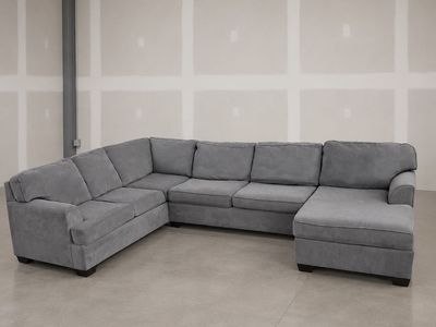 Large Dark Gray Sectional Couch - Free Delivery