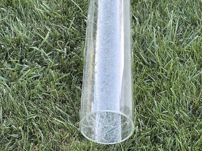 Clear glass Tube 6”x49”