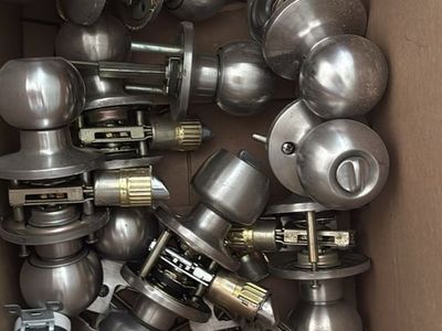 Stainless steel door handles knobs lot