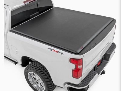 Rough Country Soft Roll Up Tonneau Cover for Chevy Silverado 1500 & GMC Sierra 1500 (2019–2026) Short Bed 5'10"