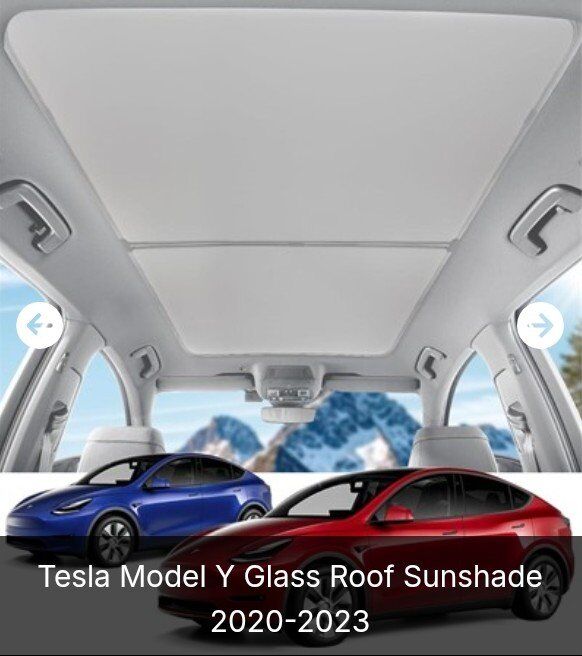 Roof Sunshade for Tesla model Y 2020-2023 (Biege)