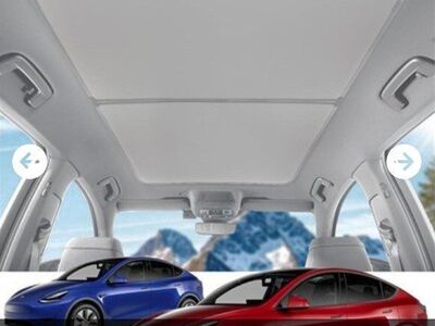 Roof Sunshade for Tesla model Y 2020-2023 (Biege)