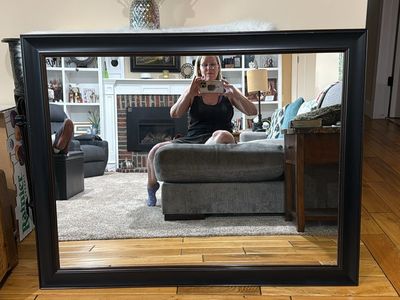 Large framed mirror
