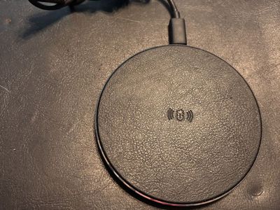 PhunkeeTree Fast Wireless Charger Pad, 5W/7.5W/10W, USB-A, Black, Round