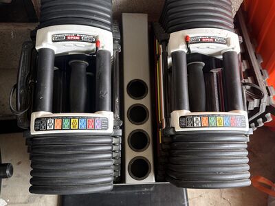 Powerblock Dumbbells and Stand