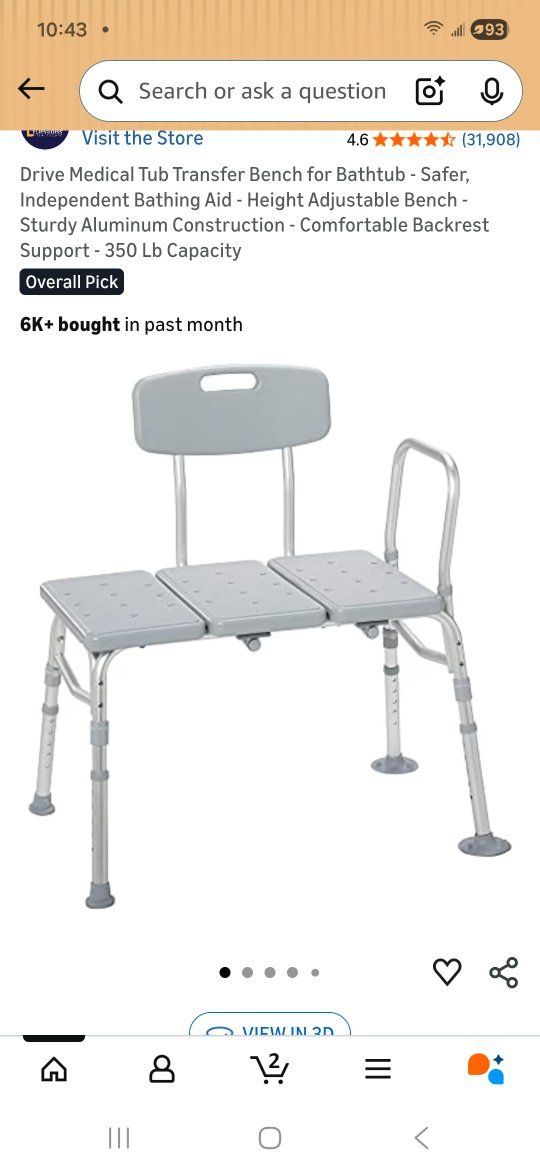 Medical Tub Transfer Bench for Bathtub -