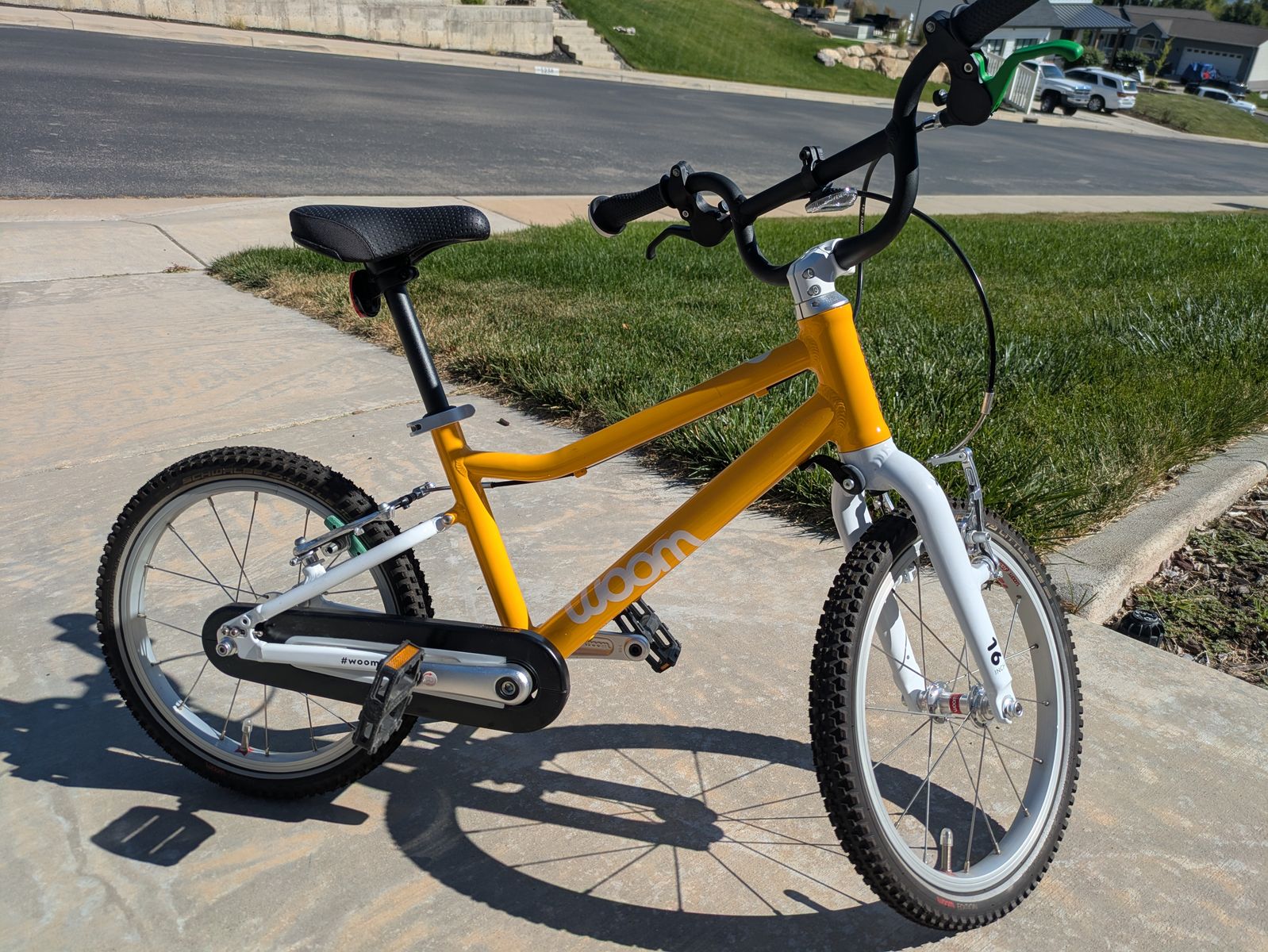 Woom 3 Kids Bike - Yellow, 16" Wheels, Lightweight, Child-Specific Geometry, Kickstand