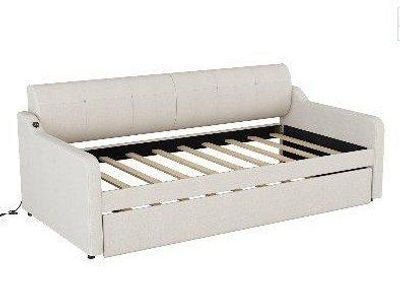 Dercass Twin Daybed with Trundle beige