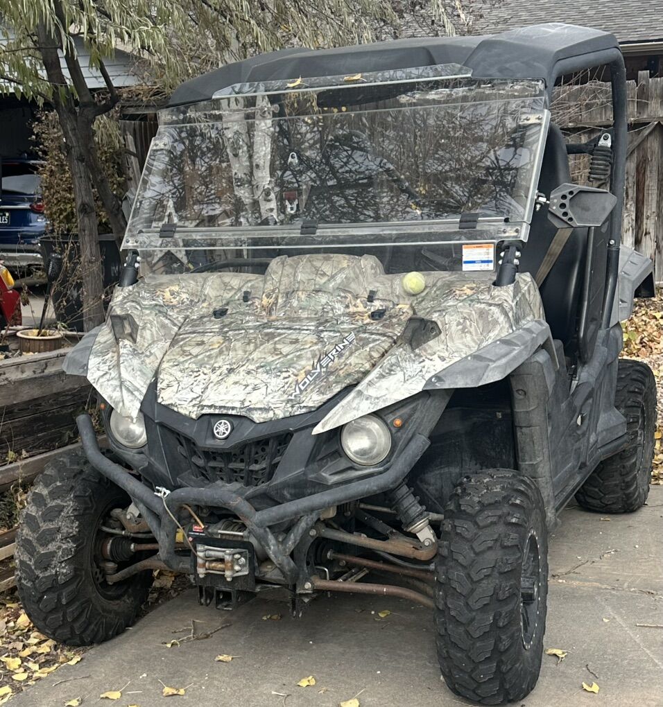 YAMAHA WOLVERINE Side By Side SNOW PUSHER!