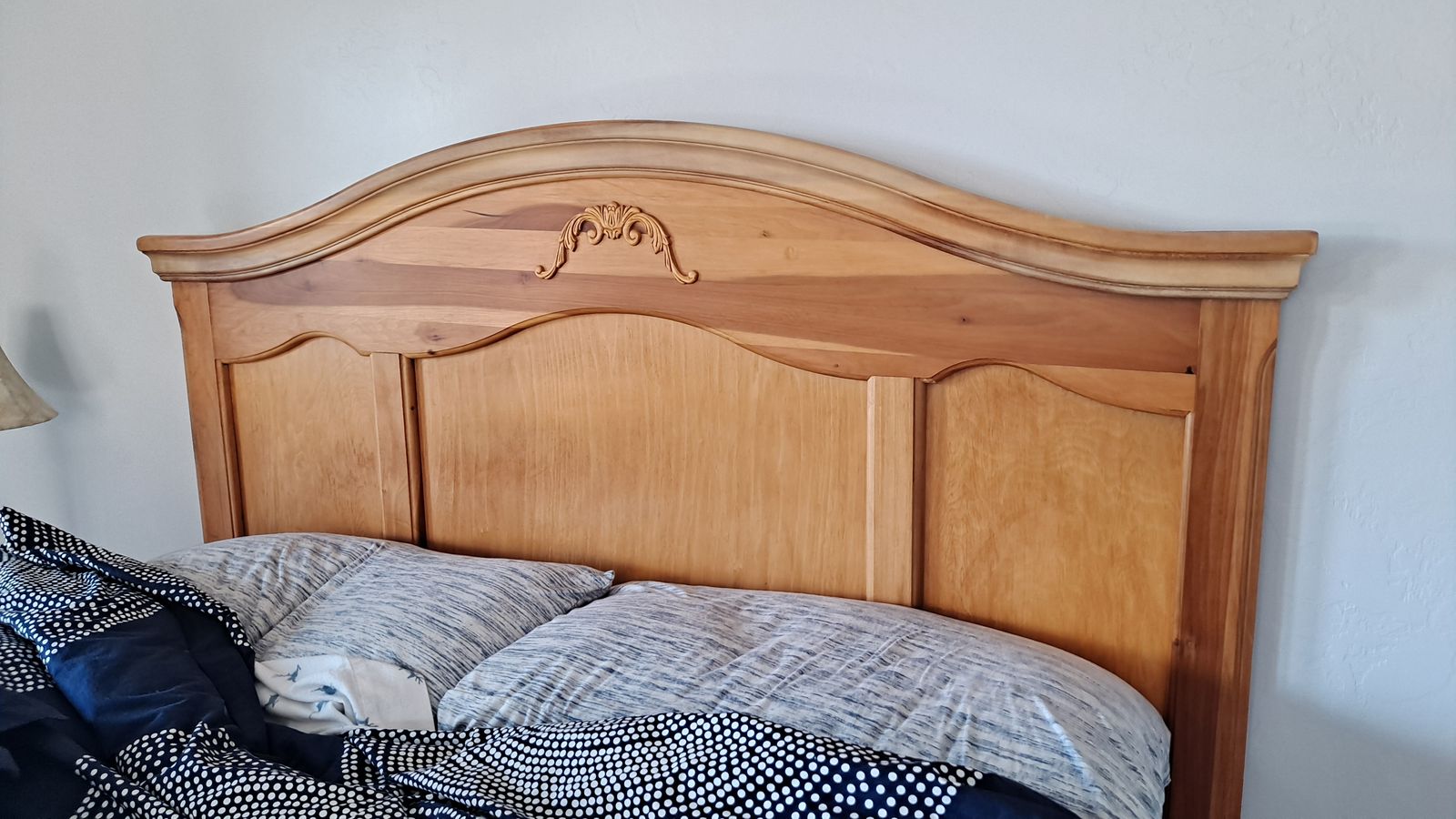 Queen headboard and frame