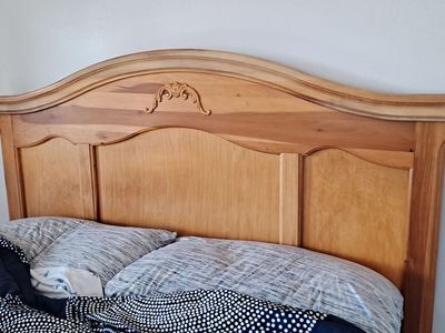 Queen headboard and frame