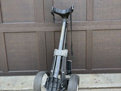 Technal 2-Wheel Folding Golf Push Cart - Used, Black/White, Lightweight Design