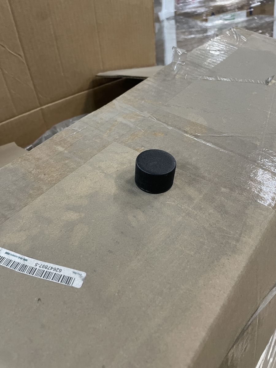 Black Caps (Foam Liner): 3,500 pieces