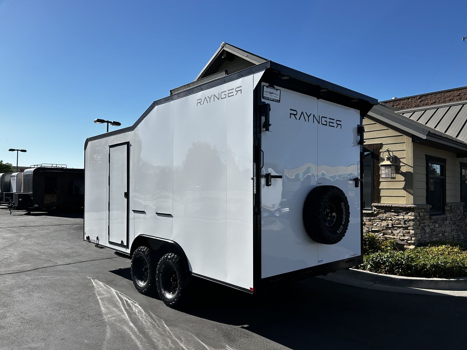 8x18 / 8.5x18 Toy Hauler Travel Trailer Bumper Pull Camper