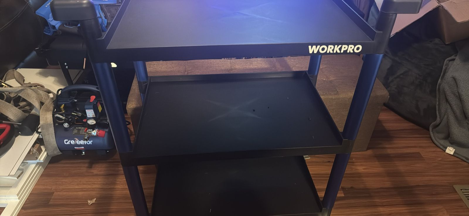 WORKPRO 3-Shelf Rolling Utility Cart