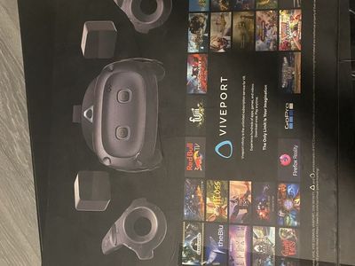 HTC VIVE Virtual Reality Headset & Controllers - VR System with Base Stations (SteamVR Tracking 1.0)