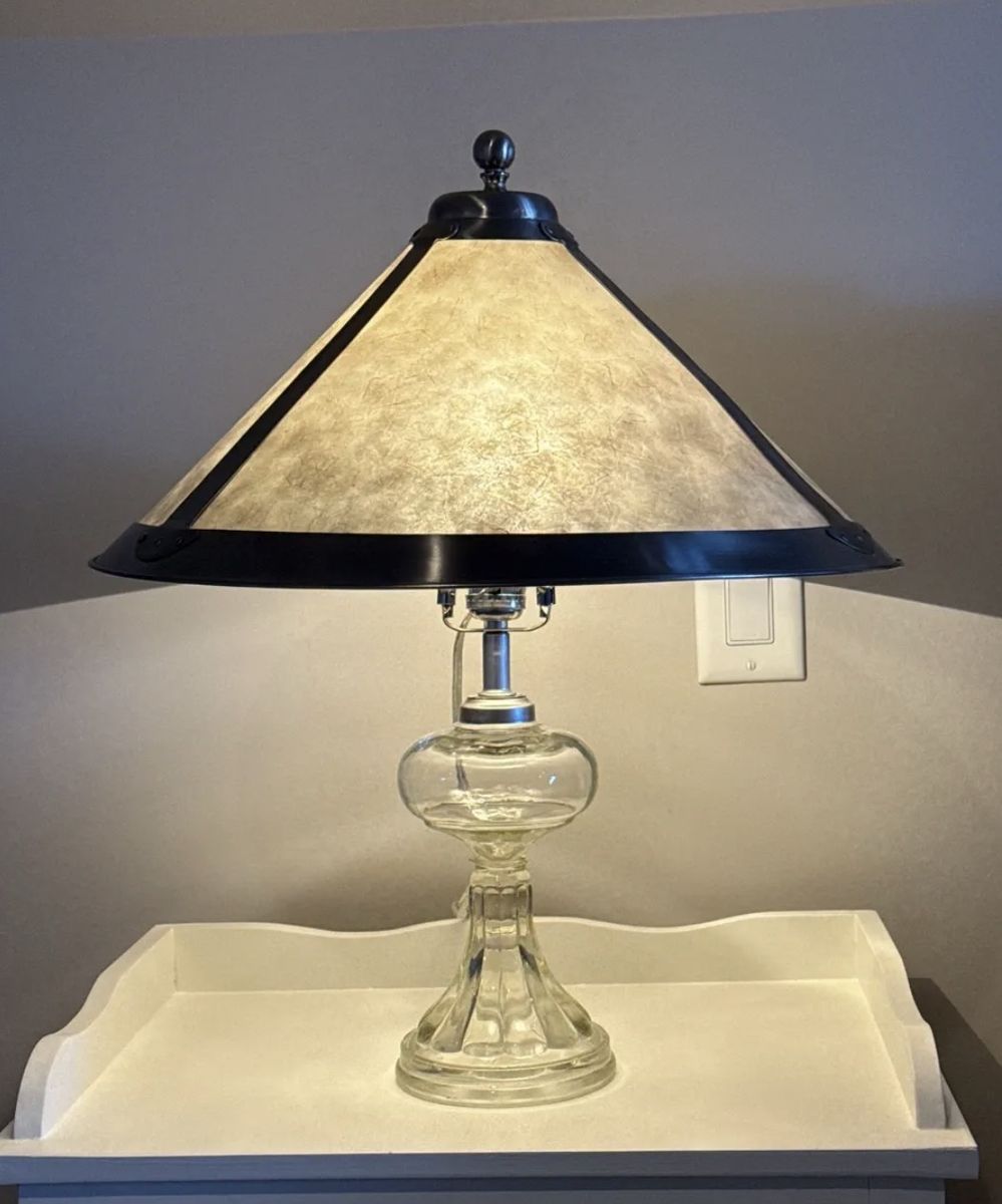 Vintage Clear Glass Oil lamp