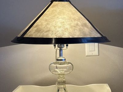 Vintage Clear Glass Oil lamp