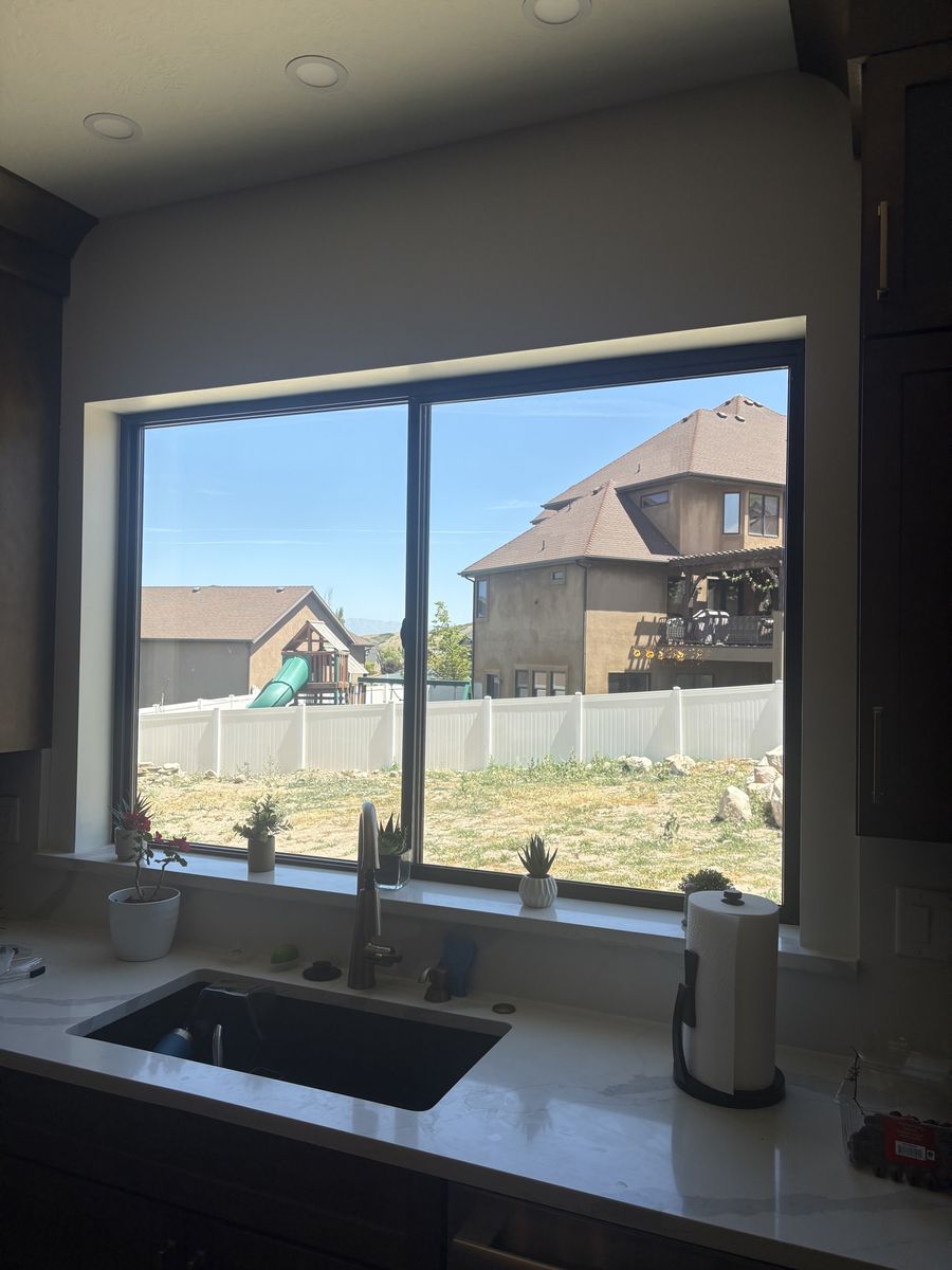 Black framed window