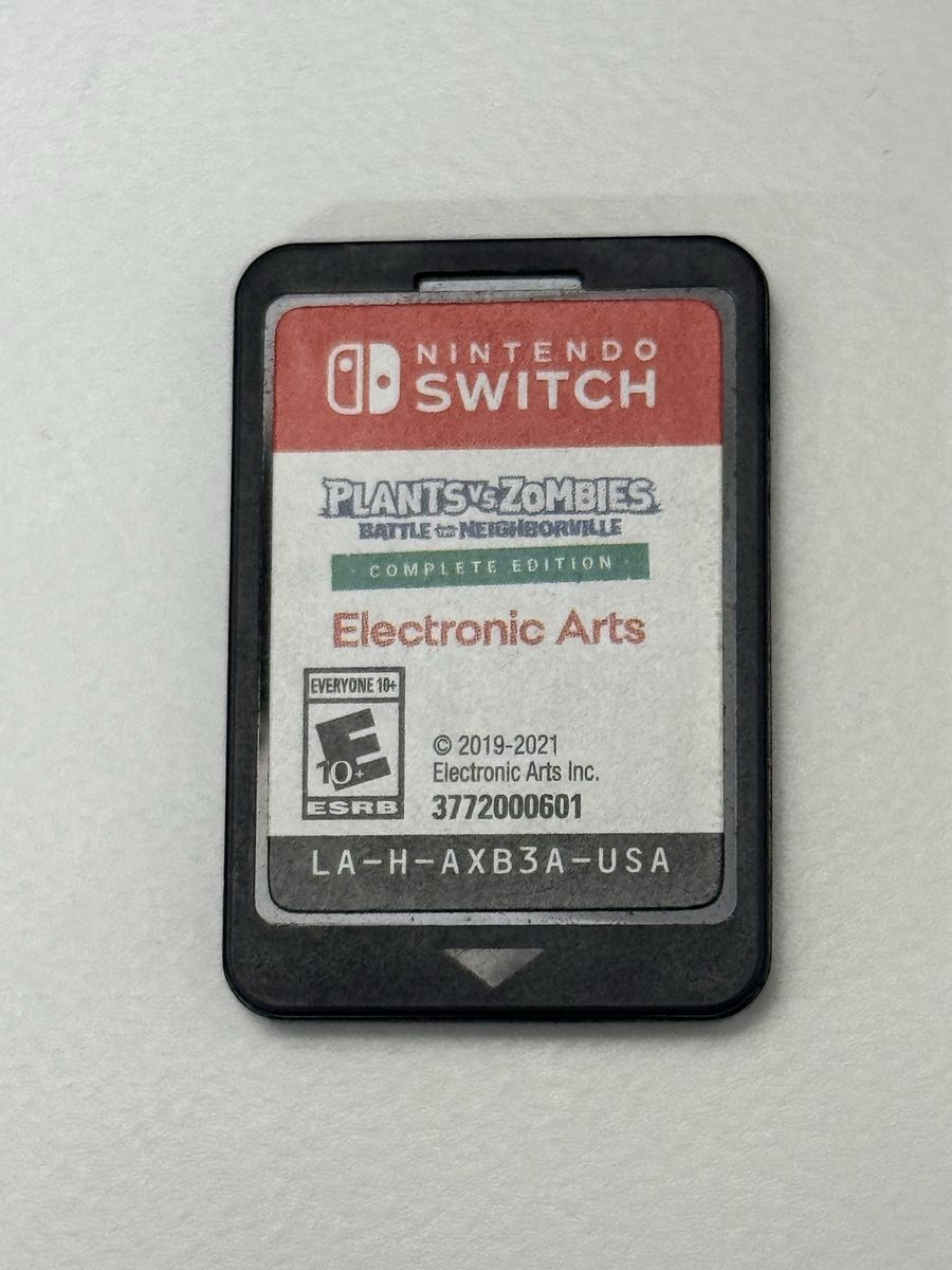 Nintendo Switch Game / Plants and Zombies / Good Condition