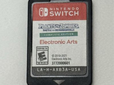 Nintendo Switch Game / Plants and Zombies / Good Condition