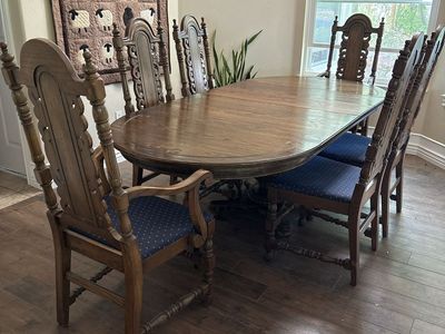 Tudor-style Dining Table & Chairs