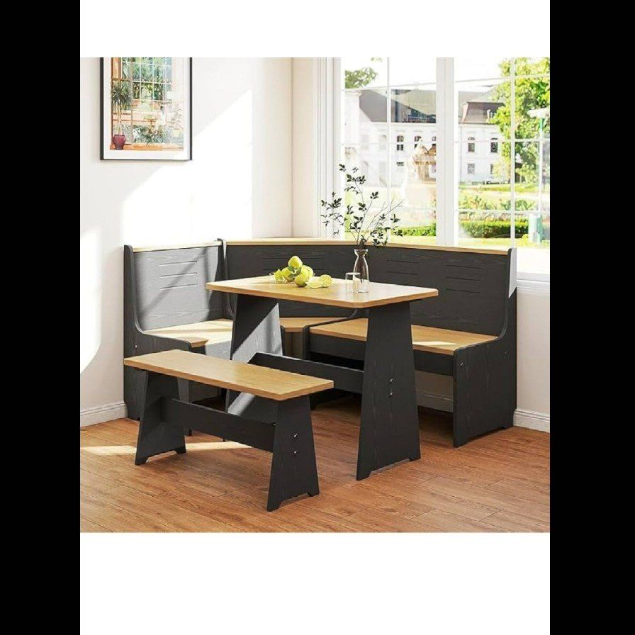 NEW- Breakfast Nook Dining Table Set