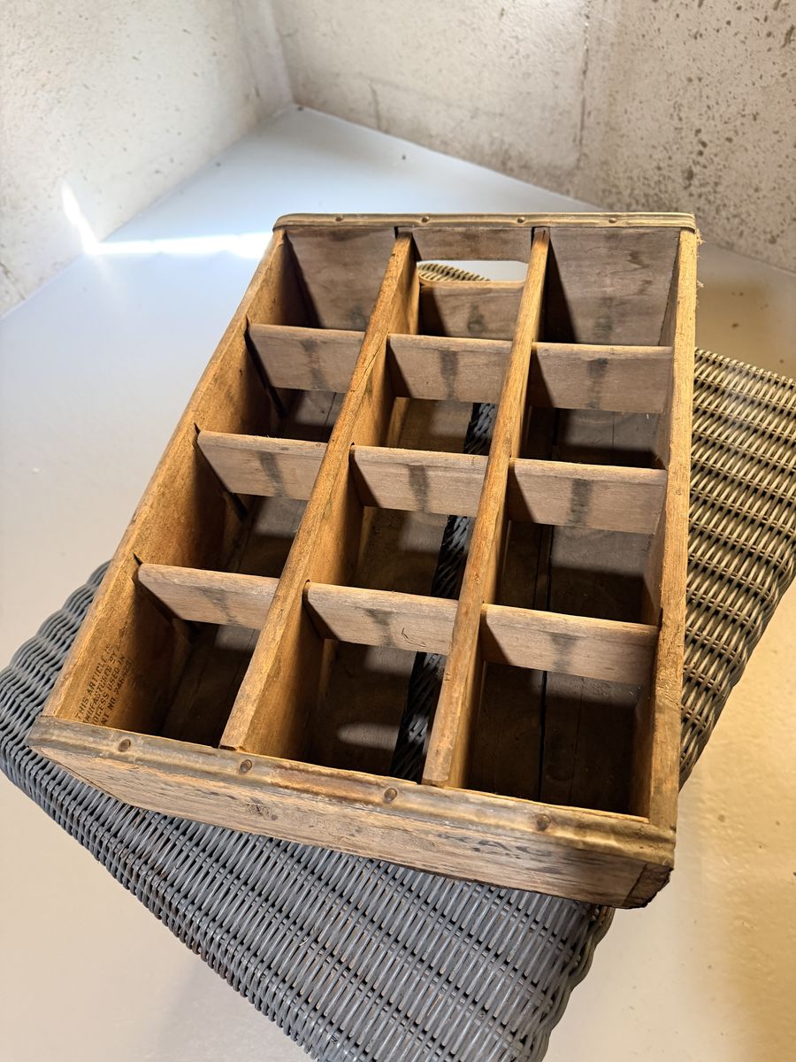 Antique Collectable Wooden Beverage Crate