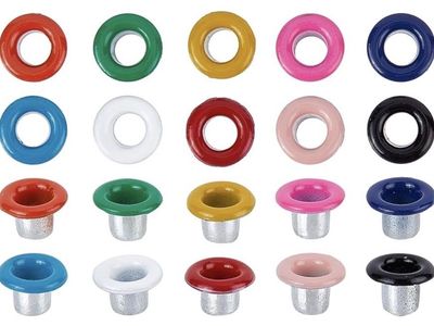 Hundreds of Craft eyelets in individual baggies